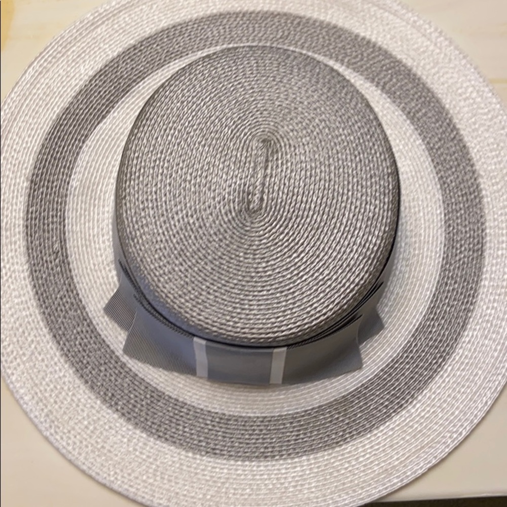 Man made straw dress hat
